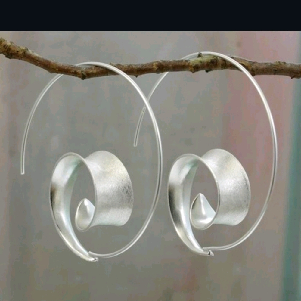 Silver Hoop Earrings